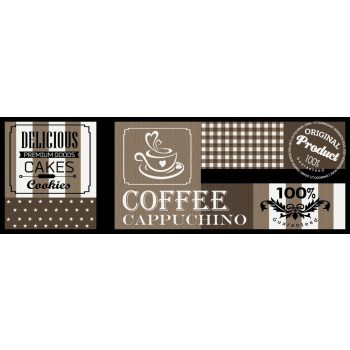 Entry szőnyeg cappuchino barna 50 X 150 CM 