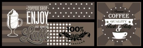 Entry szőnyeg barna latte 50 x 150 cm