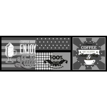 Entry szőnyeg latte szürke 50 x 150 cm