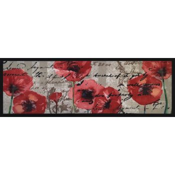 Entry szőnyeg pipacsos 50 x 150 cm