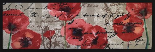 Entry szőnyeg pipacsos 50 x 150 cm