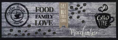 Entry szőnyeg coffe first 50 x 150 cm