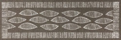 Entry szőnyeg bézs leveles 50 x 150 cm