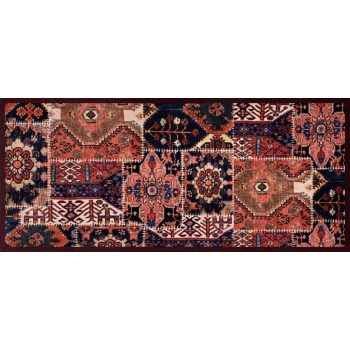 Entry szőnyeg Kelim piros 66 x 150 cm