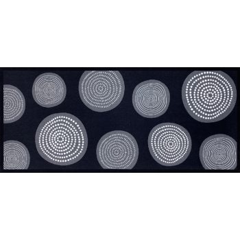 Entry szőnyeg antracit körös 66 x 150 cm