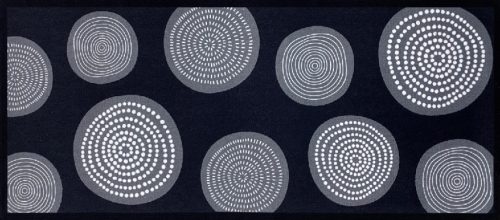 Entry szőnyeg antracit körös 66 x 150 cm