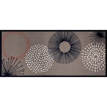 Entry szőnyeg barna pamacs 66 x 150 cm