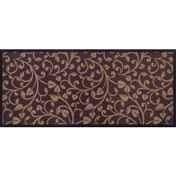 Entry szőnyeg indás barna 66 x 150 cm