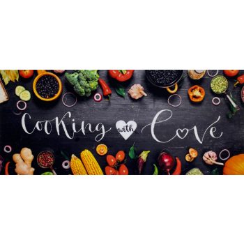 Entry szőnyeg Cooking with love 66 x 150 cm