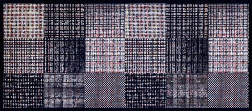 Entry szőnyeg antracit hálós 66 x 150 cm