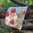 Impregnált textil terítő – pipacsos, 140 cm széles