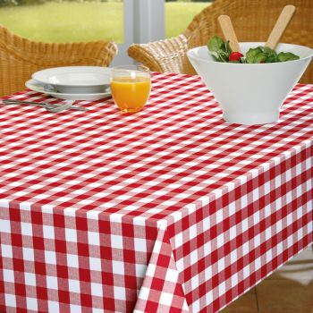 Viaszosvászon terítő retro piros kockás 100 x 140 cm