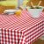 Viaszosvászon terítő retro piros kockás 100 x 140 cm