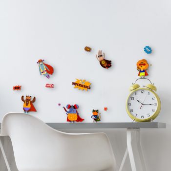 Szuperhősök falidekor 3D / 30 X 30 CM