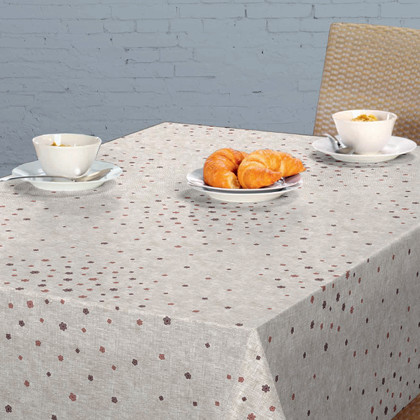 Viaszosvászon terítő kis bordó virágok 100 x 140 cm