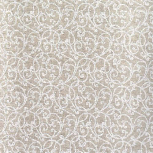 Impregnált textil terítő – fehér indás, 100 x 140 cm