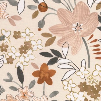 Impregnált textil terítő – Anemone barna, 100 x 140 cm