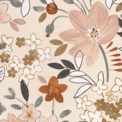 Impregnált textil terítő – Anemone barna, 140 x 180 cm