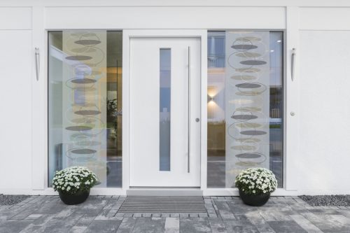 Statikus üvegfólia – körös mintával, 45 × 150 cm