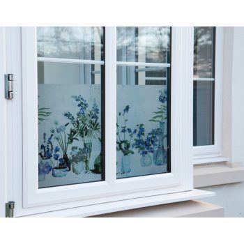 Statikus üvegfólia – virágszál mintával, 45 × 150 cm