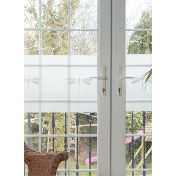   Statikus üvegfólia – szitakötős mintával, 45 × 150 cm