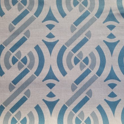 Impregnált textil terítő – geo kék, 100 x 140 cm