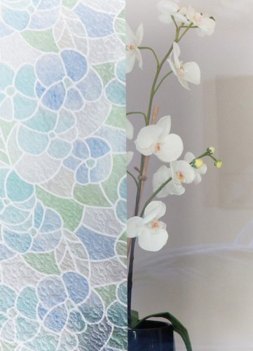 Öntapadós üvegfólia – ólomüveg mintás – 45 × 200 cm