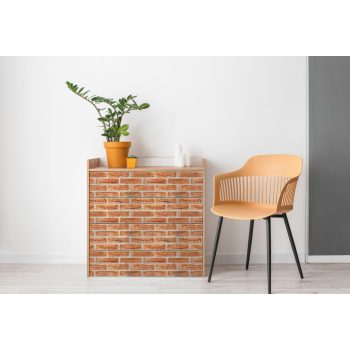 Öntapadós tapéta – vörös tégla – 45 × 200 cm