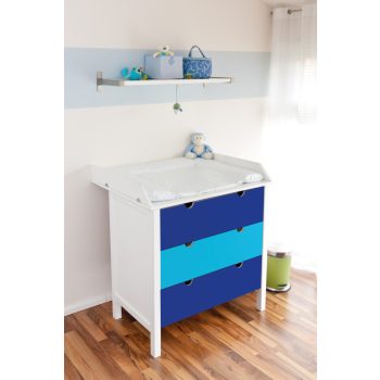   Öntapadós tapéta – vízszínkék – fényes – 45 × 200 cm