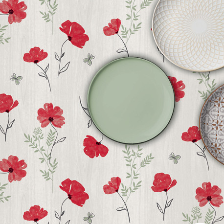 Viaszosvászon terítő pipacsos 100 x 140 cm