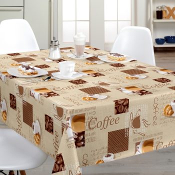 Viaszosvászon terítő kávés 140 x 200 cm
