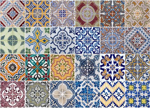 Csempefólia - színes csempés 47 x 65 cm