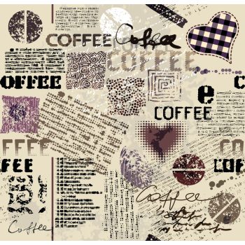 Konyhai panel kávés 60 cm x 58 cm