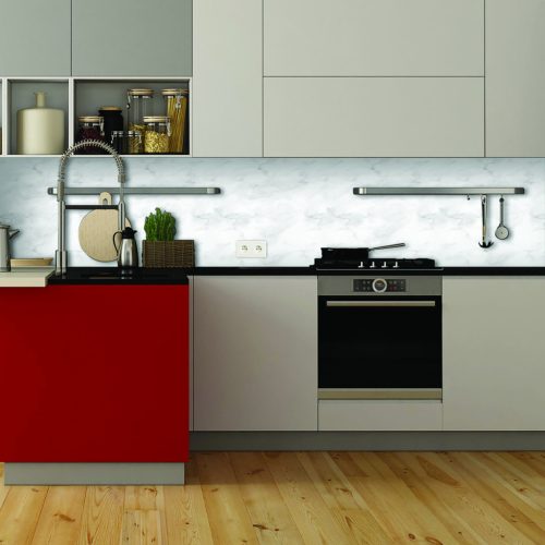 Konyhai panel fehér márvány 60 cm x 58 cm