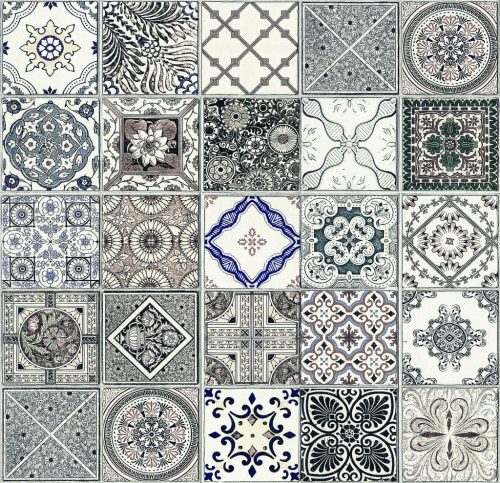 Konyhai panel szürke csempe 60 cm x 58 cm