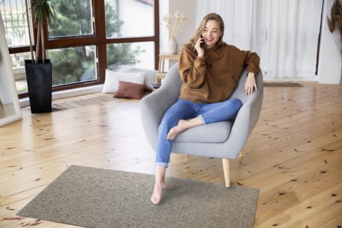 Tekercs szőnyeg háncsos barna 65 CM széles