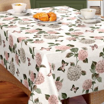 Viaszosvászon terítő hortenzia virágos 140 x 140 cm