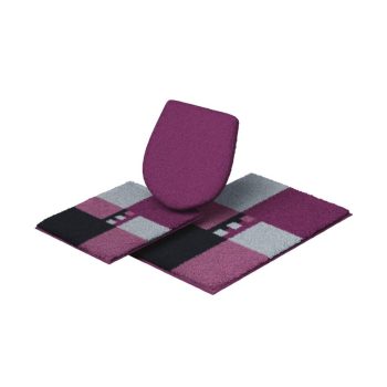 GRUND fürdőszobai szőnyeg 3db-os szett / Merkur lila