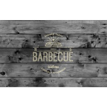 Étkezési alátét BBQ rusztikus deszka 30X43 CM