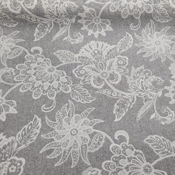   Impregnált textil terítő – Grey Lace szürke, 100 x 140 cm