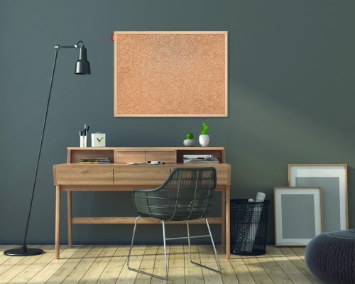 Parafa üzenő tábla fa kerettel, 30X40 cm